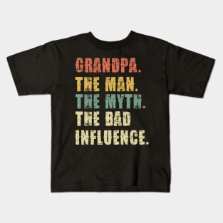 grandpa, The Man, The Myth, The Legend - Funny Kids T-Shirt